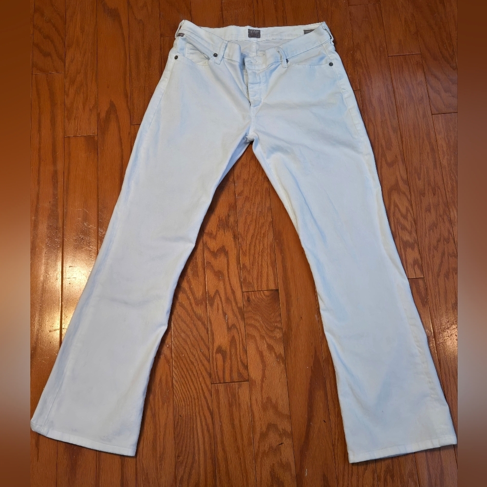 Citizens Of Humanity (Amber) Medium Rise White Jeans